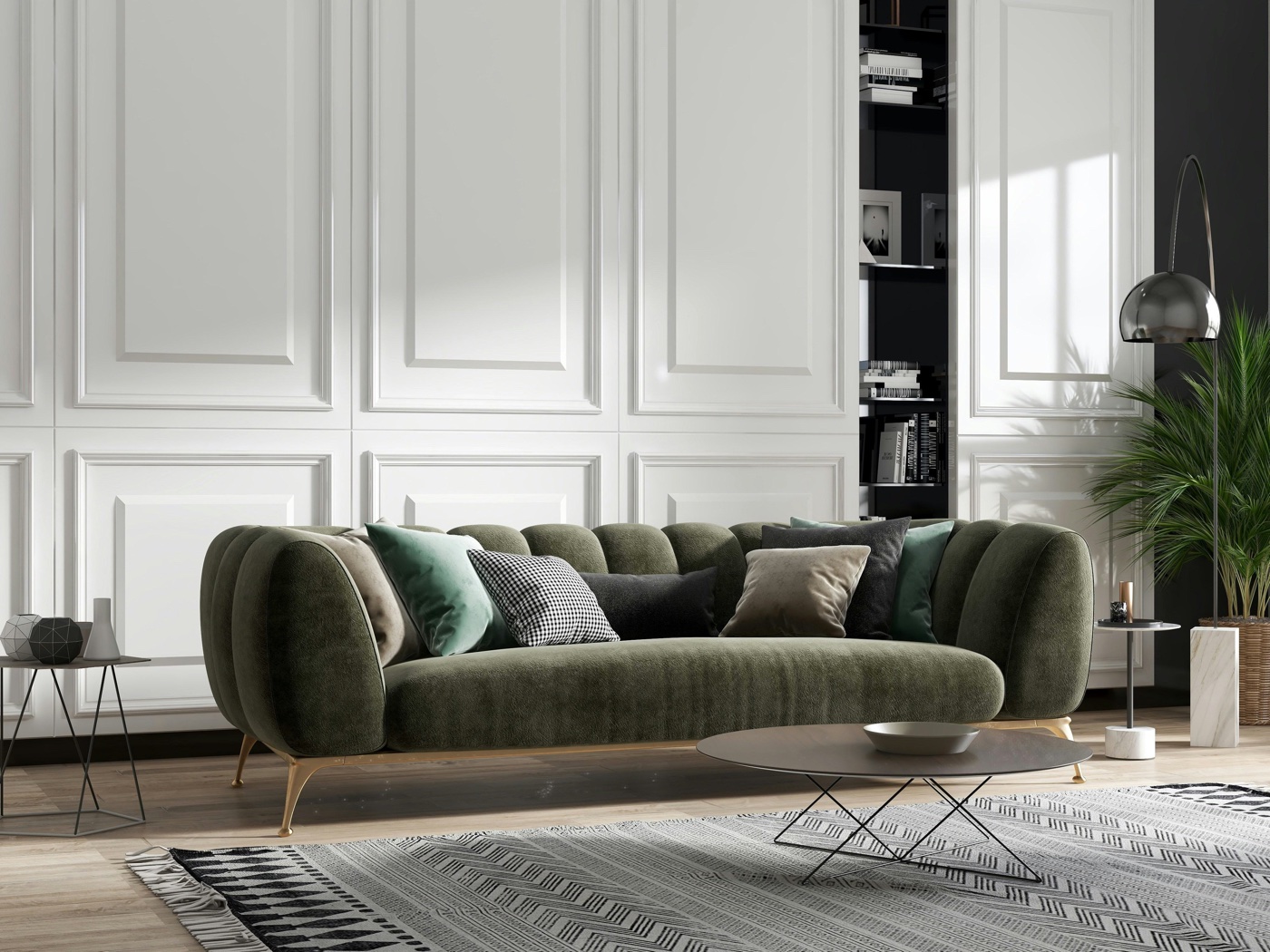 Interior residencial de carácter clássico
