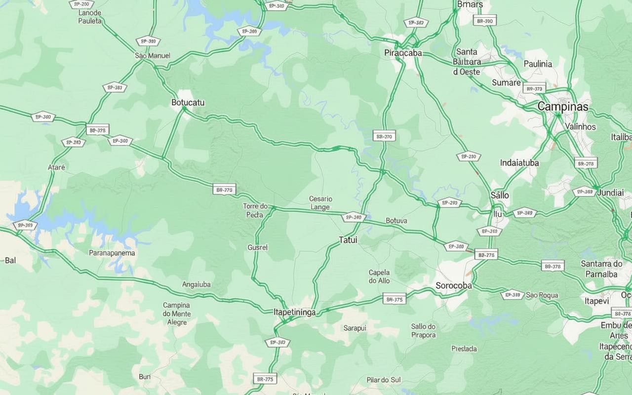 Mapa da localização aproximada